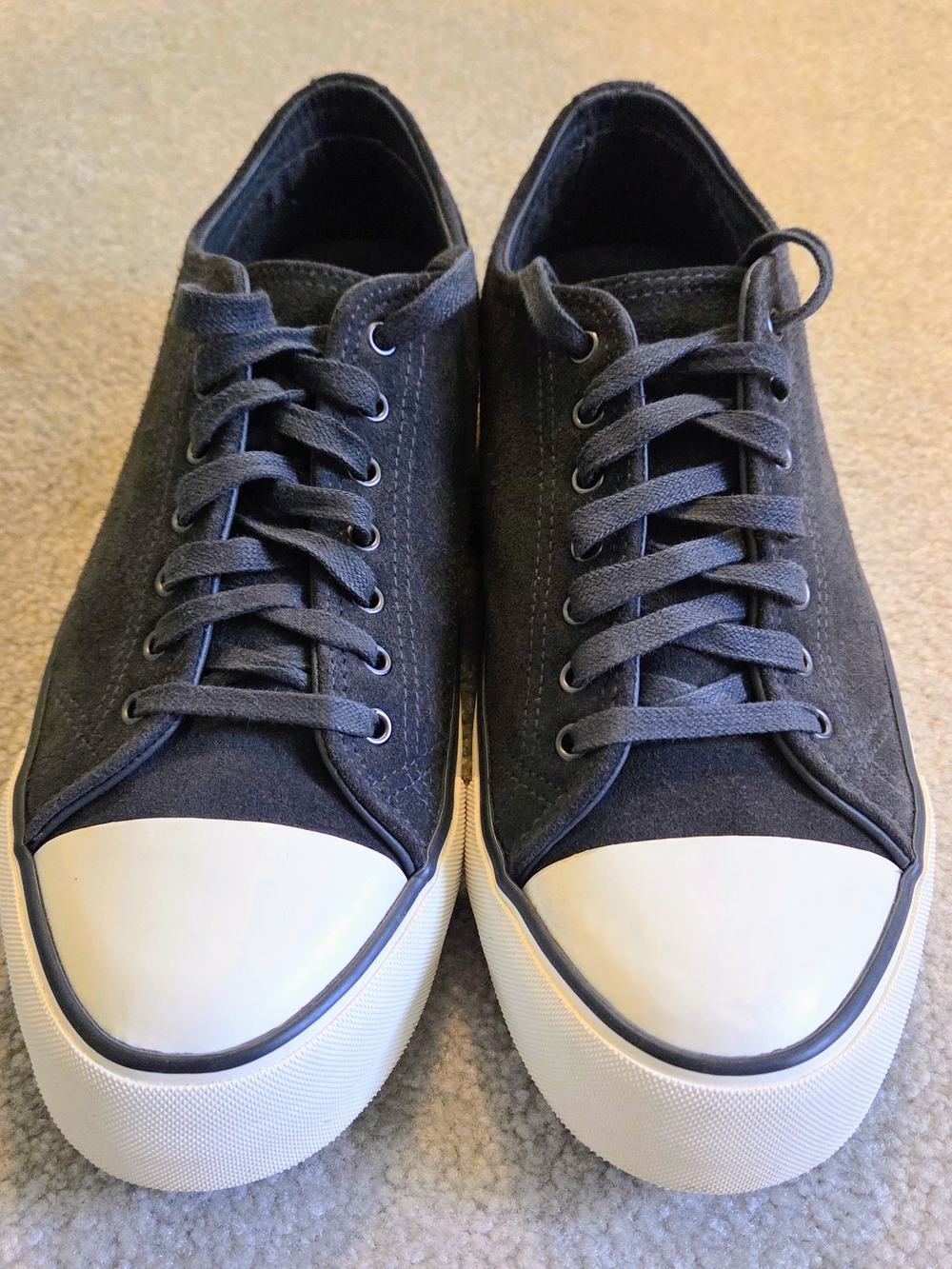 Men's Thursday Boot Co. Casual Low-Top Canvas Sneakers - Grey Size 10.5
